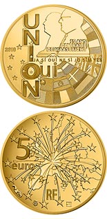 5 euro coin 25th anniversary of the Maastricht Treaty | France 2018