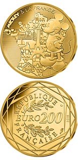 200 euro coin Mickey et la France | France 2018
