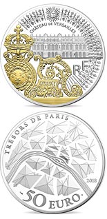 50 euro coin The gates of the château de versailles | France 2017