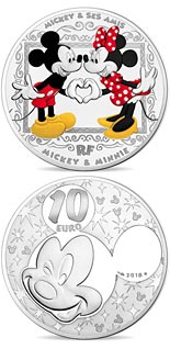 10 euro coin Mickey and friends | France 2018