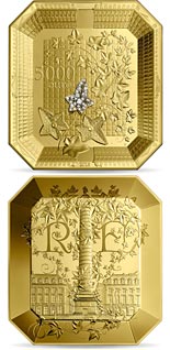 5000 euro coin French Excellence Boucheron
1 Kilo Gold Coin | France 2018