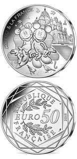 50 euro coin Mickey et la France -  Montmartre | France 2018