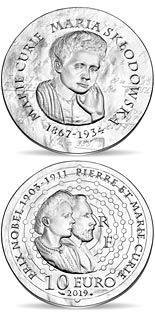 10 euro coin Marie Curie | France 2019