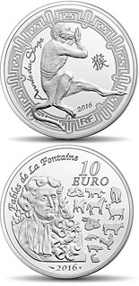 10 euro coin Year of the Monkey | France 2019