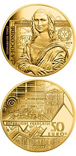 50 euro coin Monna Lisa | France 2019