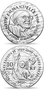 10 euro coin Sœur Emmanuelle | France 2020