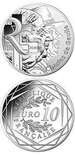 10 euro coin Charles de Gaulle  | France 2020