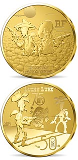 50 euro coin Lucky Luke – A cowboy in high cotton  | France 2021