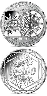100 euro coin 20 years of the Euro | France 2022