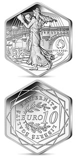 10 euro coin Olympic Games Paris 2024 | France 2023