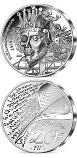 20 euro coin William Shakespeare  | France 2022