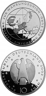10 euro coin Einführung des Euro - Übergang zur Währungsunion | Germany 2002