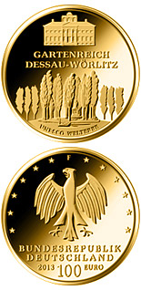 100 euro coin UNESCO Welterbe Dessau-Wörlitz | Germany 2013