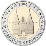 2 euro coin Holstentor in Lübeck (Schleswig-Holstein) | Germany 2006