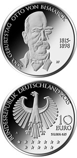 10 euro coin 200. Geburtstag Otto von Bismarck | Germany 2015