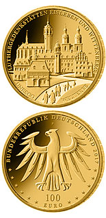 100 euro coin Luthergedenkstätten Eisleben und Wittenberg | Germany 2017