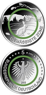 5 euro coin Gemässigte Zone | Germany 2019