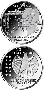 20 euro coin 250. Geburtstag Alexander von Humboldt  | Germany 2019