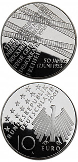 10 euro coin FIFA-Fußball-WM -Landkarte- | Germany 2003