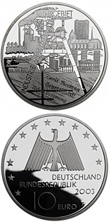 10 euro coin Industrielandschaft Ruhrgebiet | Germany 2003