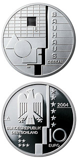10 euro coin Bauhaus Dessau | Germany 2004