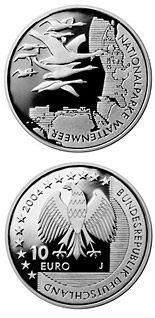 10 euro coin Nationalparke Wattenmeer | Germany 2004