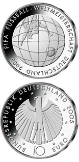 10 euro coin FIFA-Fußball-WM -Tornetz- | Germany 2005