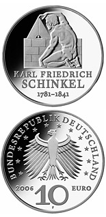 10 euro coin 225. Geburtstag von Karl Friedrich Schinkel | Germany 2006