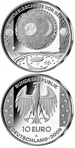 10 euro coin Himmelsscheibe von Nebra | Germany 2008