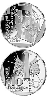 10 euro coin 100 Jahre Deutsche Nationalbibliothek | Germany 2012