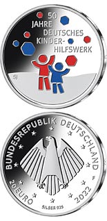 20 euro coin 50th anniversary of children welfare | Germany 2022