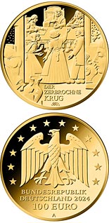 100 euro coin The Broken Jug | Germany 2024