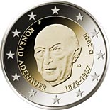 2 euro coin Konrad Adenauer | Germany 2026