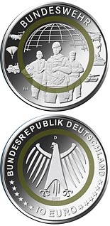 10 euro coin Bundeswehr | Germany 2027