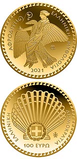 100 euro coin The Olympian Gods – Aphrodite | Greece 2021
