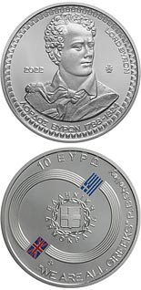 10 euro coin Philhellenes - Lord Byron | Greece 2022