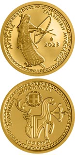 100 euro coin The Olympian Gods – Artemis | Greece 2023