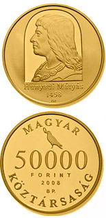 50000 forint coin 550th Anniversary of Enthronement of Matthias Hunyadi | Hungary 2008
