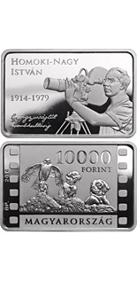 10000 forint coin 100th Anniversary of Birth of ISTVÁN HOMOKI-NAGY (1914-1979) | Hungary 2014