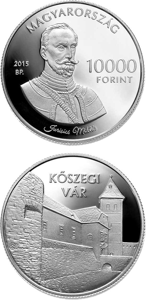 Image of 10000 forint coin - Jurisics Castle, Kőszeg  | Hungary 2015