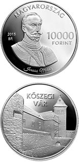 10000 forint coin Jurisics Castle, Kőszeg  | Hungary 2015