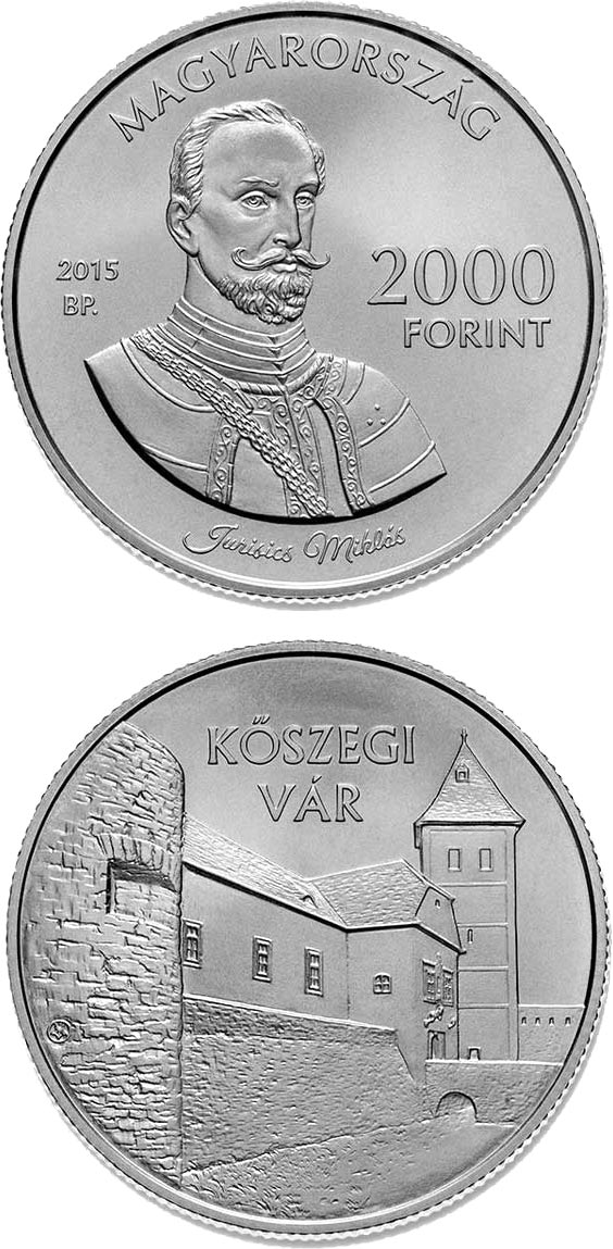 Image of 2000 forint coin - Jurisics Castle, Kőszeg  | Hungary 2015