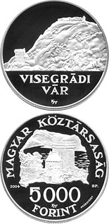 5000 forint coin Visegrád Castle | Hungary 2004