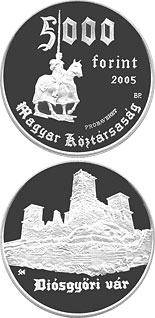 5000 forint coin Diósgyőr Castle | Hungary 2005