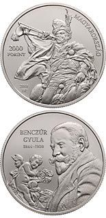 2000 forint coin 175th anniversary of the birth of Gyula Benczúr | Hungary 2019