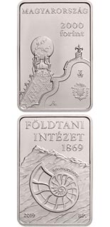 2000 forint coin The 150th anniversary of the foundation
of the Geological Institute | Hungary 2019