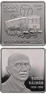 2000 forint coin 150th anniversary of Kálmán Kandó’s birth | Hungary 2019