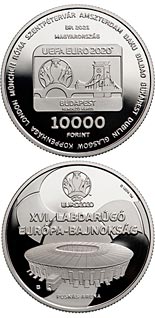 10000 forint coin UEFA EURO 2020 | Hungary 2021