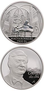 7500 forint coin 100th anniversary of the birth of György Cziffra | Hungary 2021