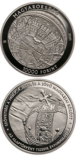 10000 forint coin 10th anniversary of the Fundamental Law entering into force | Hungary 2021